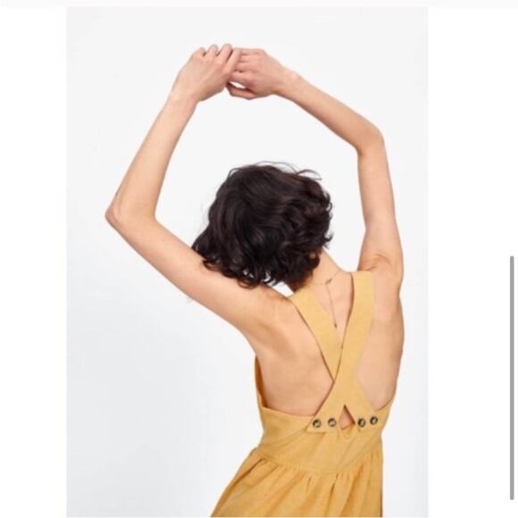 Zara Cross Strapped Dress Size Extra Large XL - Picture 4 of 7